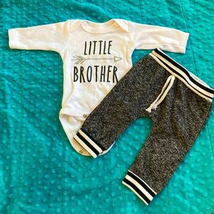 Newborn Little Brother Outfit